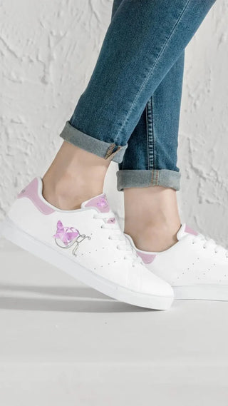 Whimsical Butterfly Embellished Sneakers - K-AROLE