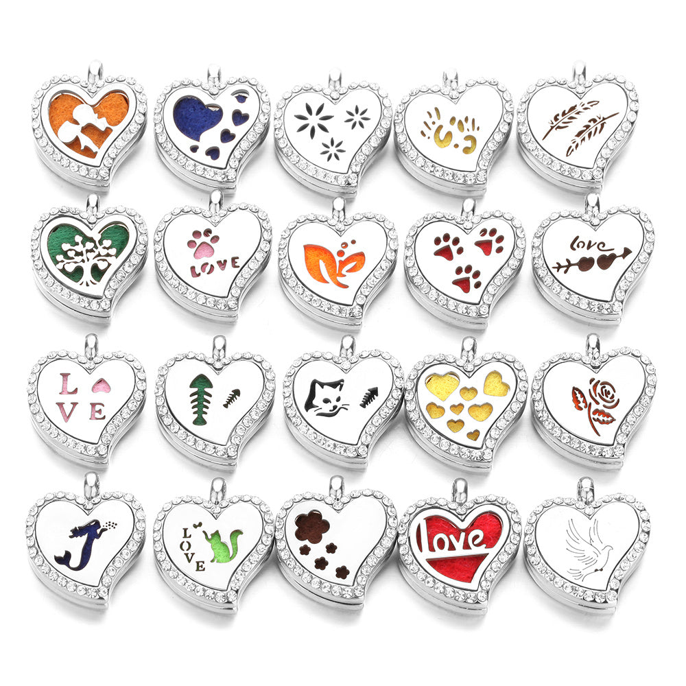 Heart Diffuser Necklace – Scented Jewelry by K‑AROLE™