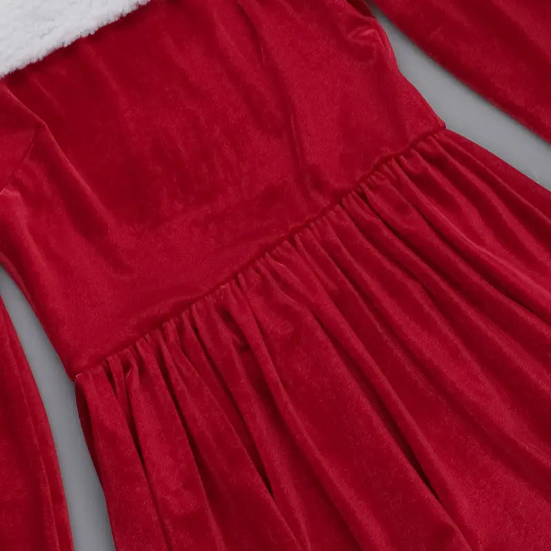 Plush Trim Detail - Santa Dress