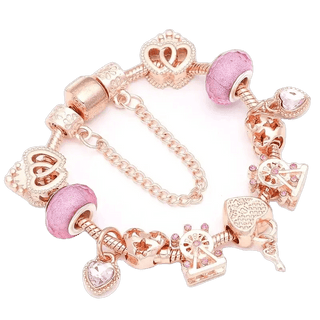 K - AROLE™️ Exquisite Ladies Bracelet With Heart Crown Beaded Jewelry - K - AROLE