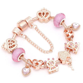 K - AROLE™️ Exquisite Ladies Bracelet With Heart Crown Beaded Jewelry - K - AROLE