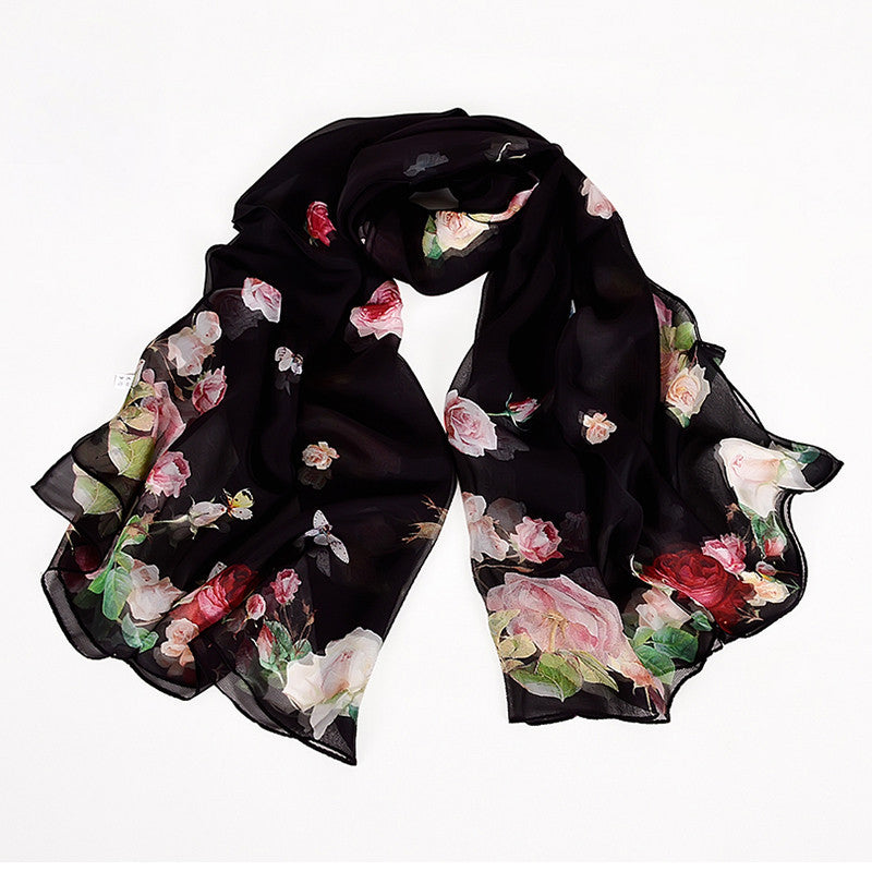 New Style Mulberry Silk Long Silk Scarf