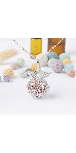 Elegant Aromatherapy Diffuser Necklace with Gemstones