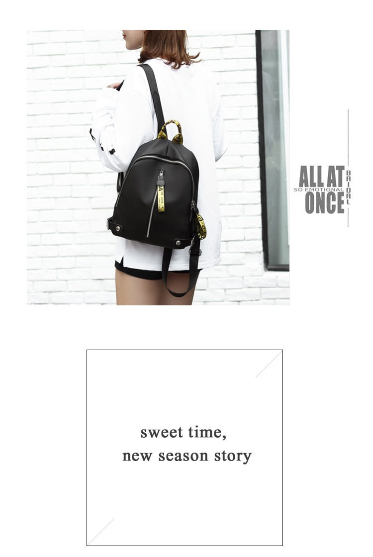 Stitching Waterproof Nylon Fashionable Colorful Backpack