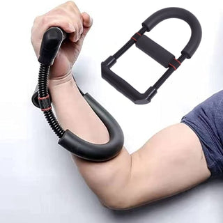 Adjustable hand grip arm trainer for strength and fitness exercises