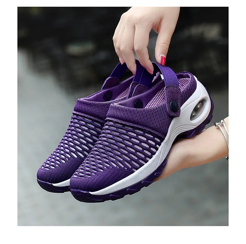 Hollow Out Shoes Mesh Casual Air Cushion Increased Sandals