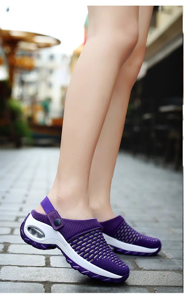 Hollow Out Shoes Mesh Casual Air Cushion Increased Sandals