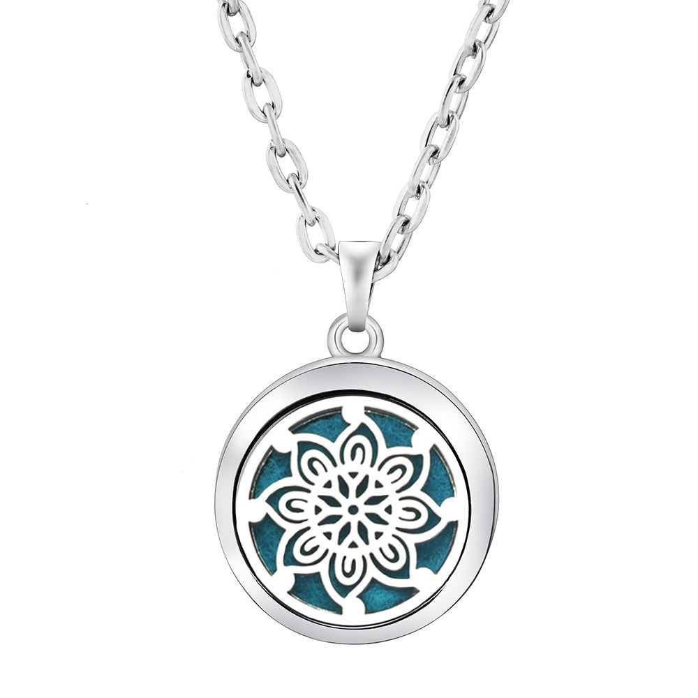 Collier Diffuseur Rond — Arbre de Vie & 9 Motifs