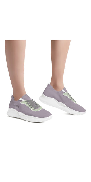 Stylish Women's Mesh Sneakers with Chunky Soles
