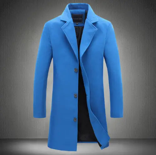 Autumn And Winter New Mens Solid Color Casual Business