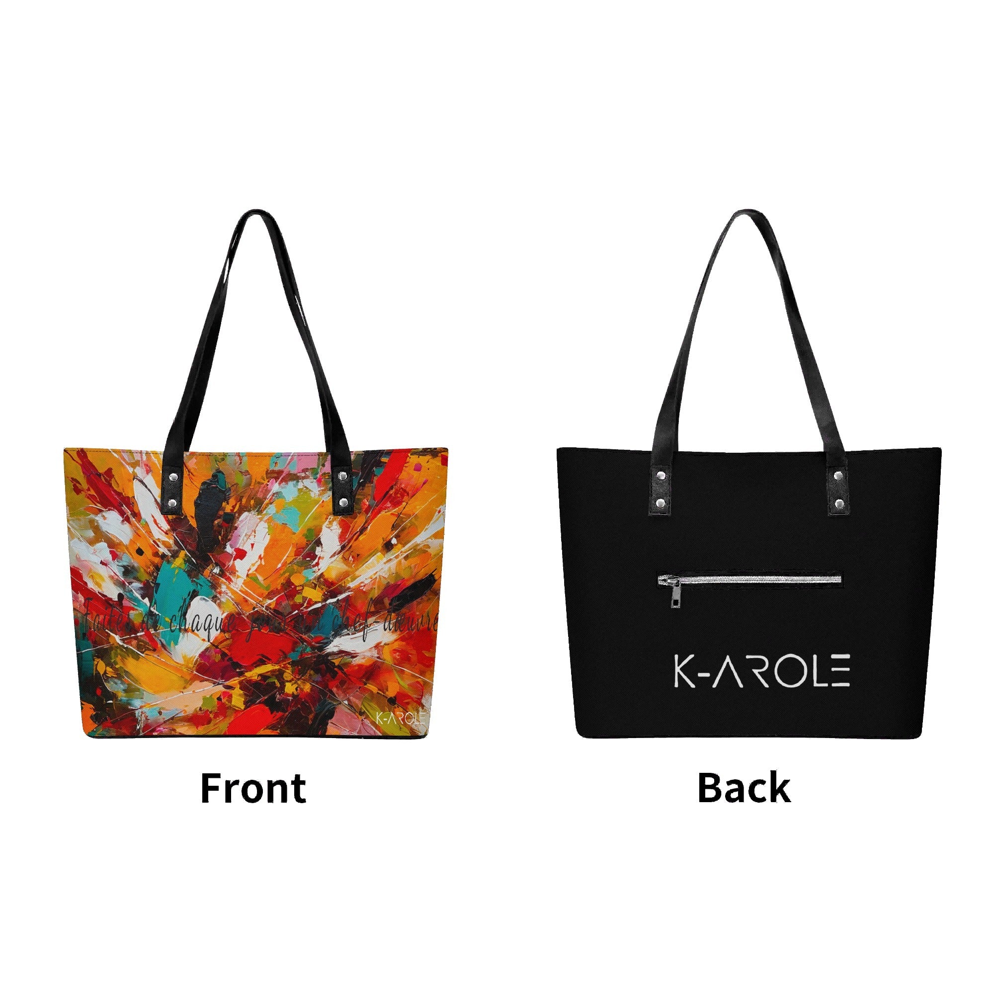 K-AROLE ’Artistic Burst’ Tote Bag – Style Space & Creativity