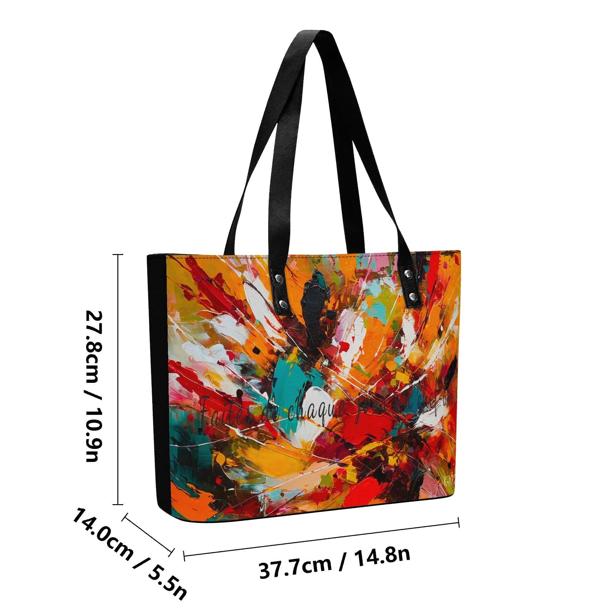 K-AROLE ’Artistic Burst’ Tote Bag – Style Space & Creativity
