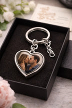 Toujours avec moi — Porte-clés cœur personnalisé