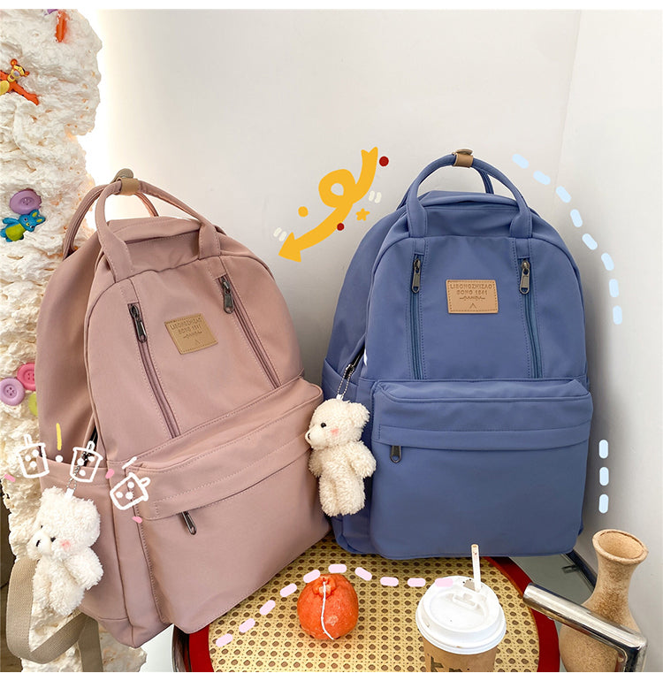 Cool Backpacks School Bag Double Zipper Tote Bags