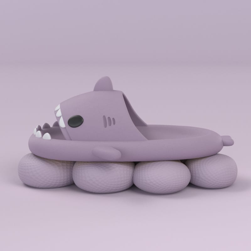 Cartoon Shark Slippers Image 6