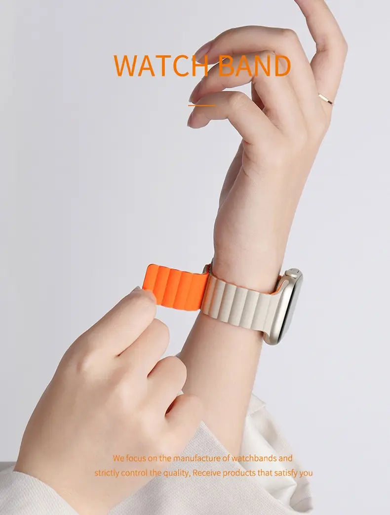 Band Silicone Magnetic Watch Strap