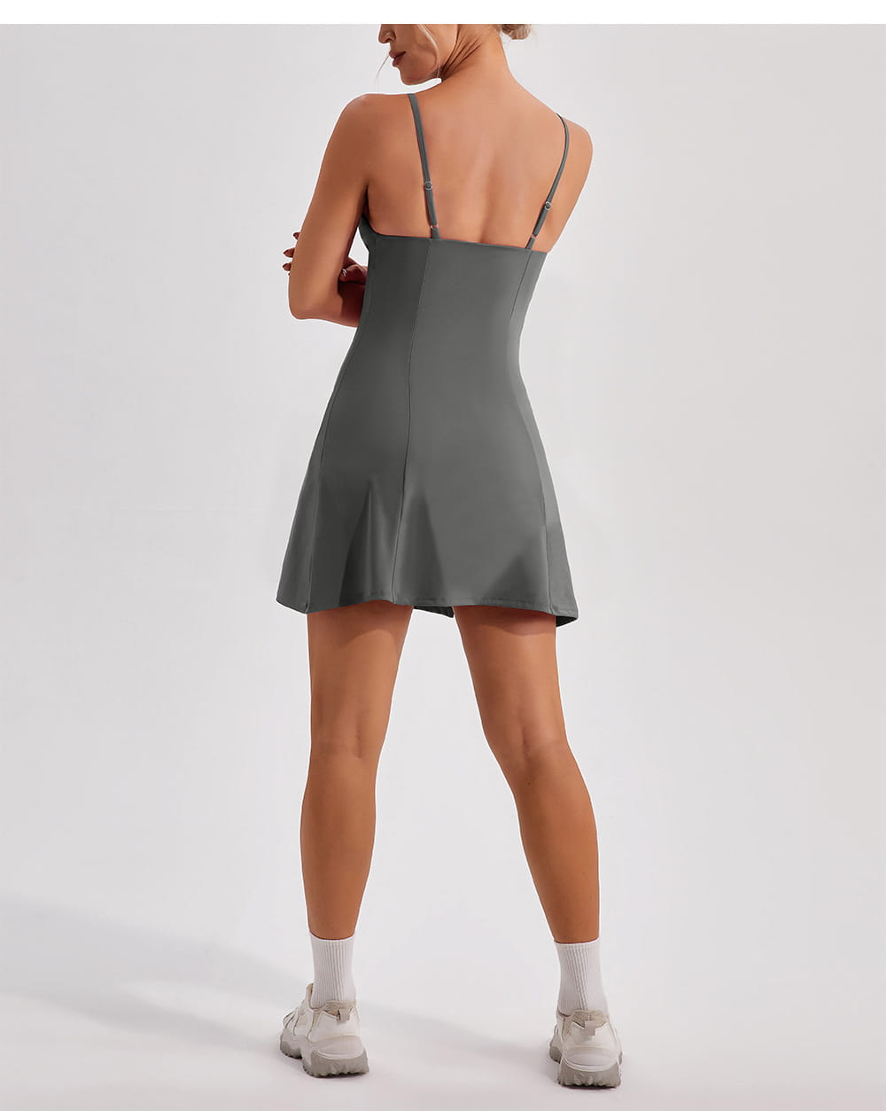 Ladies New Siamese Tennis Skirt Yoga Dress