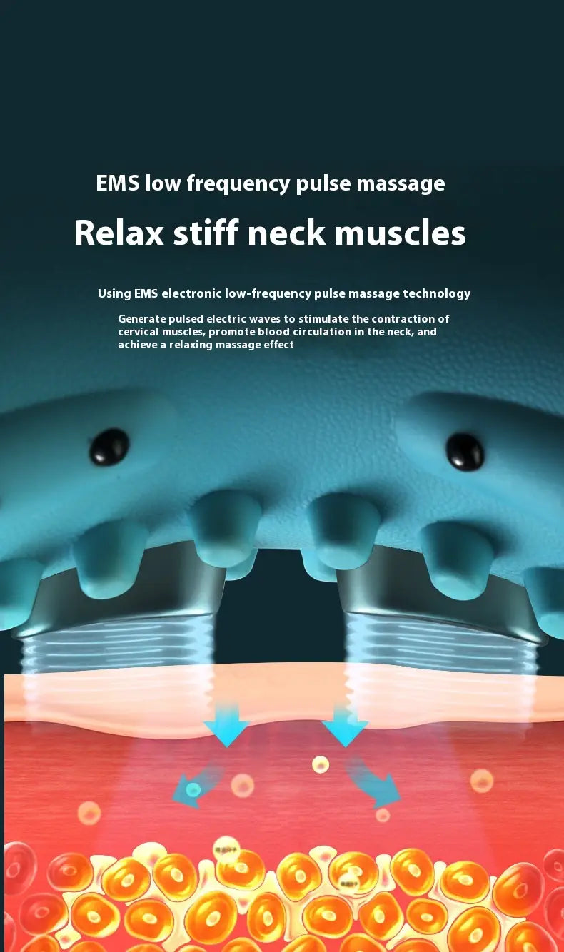 Neck Massager Cervical Portable Head Point Massage Pillow