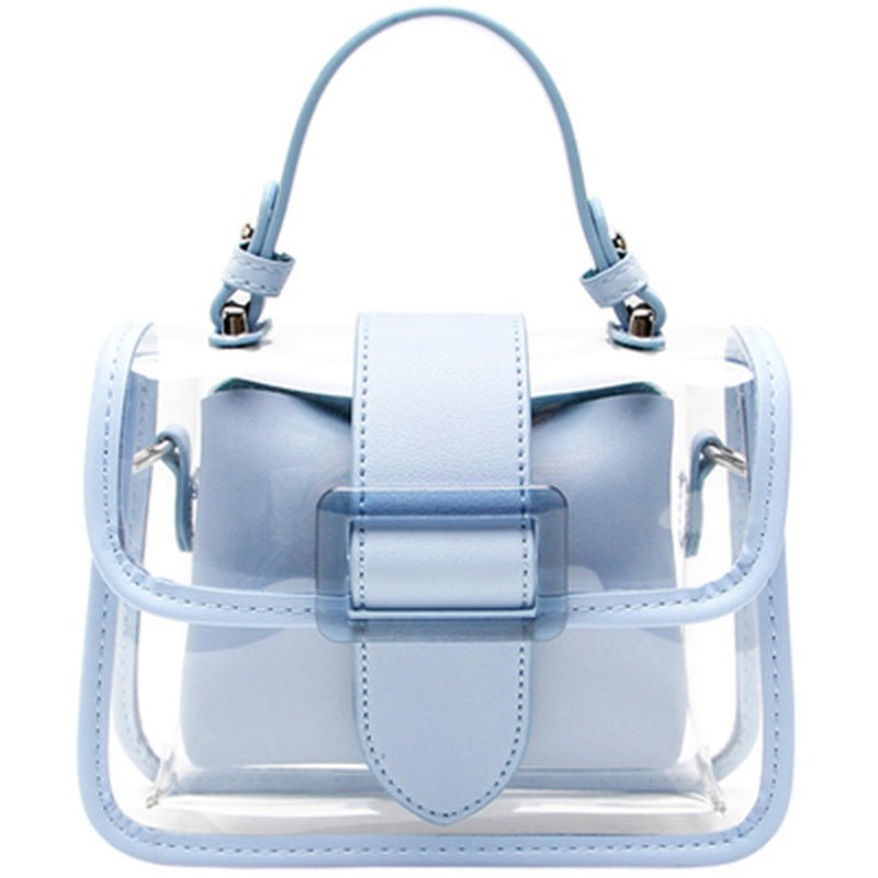 K-AROLE®️ Ladies pvc transparent bag - Blue - Handbag