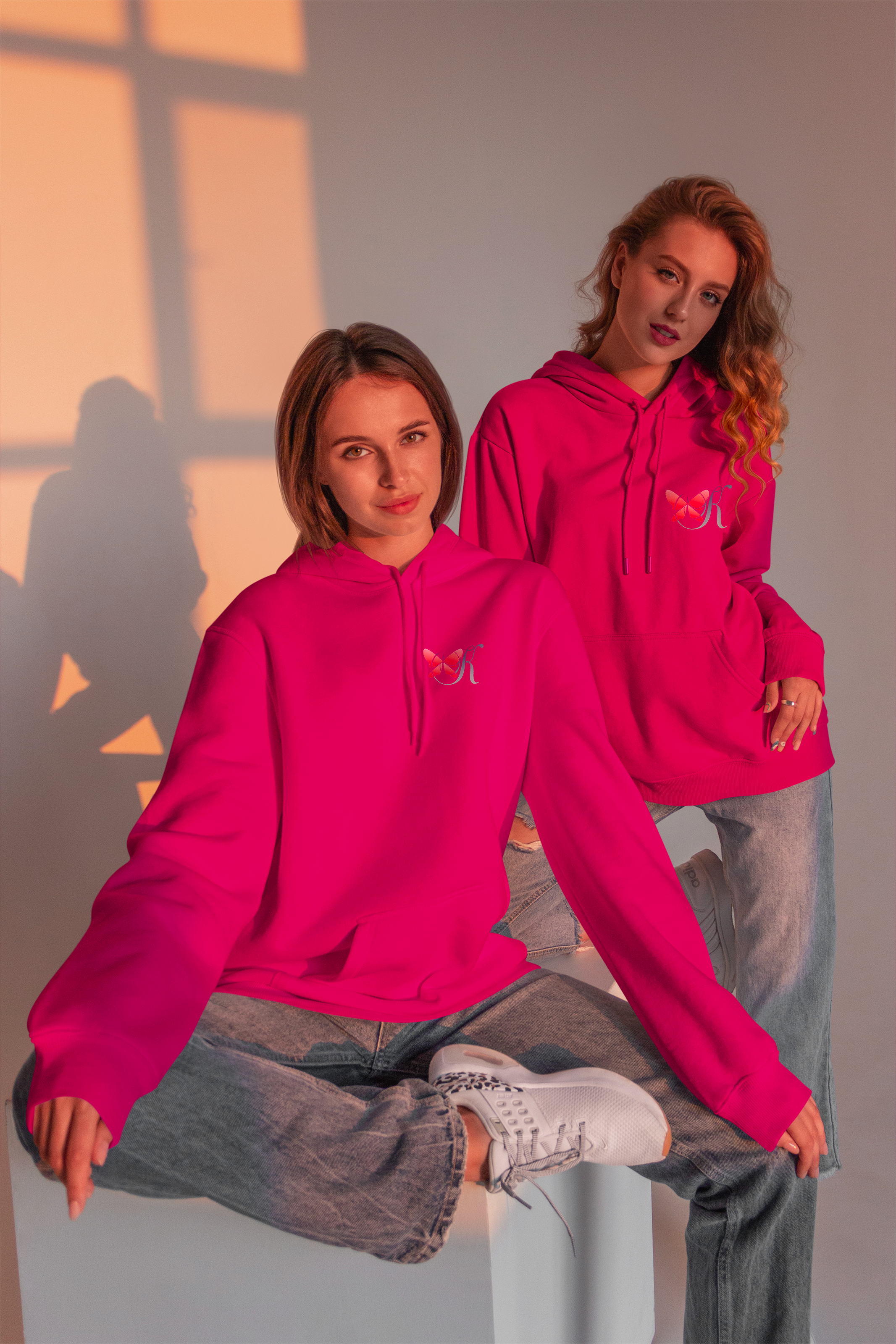 Trendy Pink Hoodie – Soft & Cozy Spring Sweatshirt by K-AROLE®️