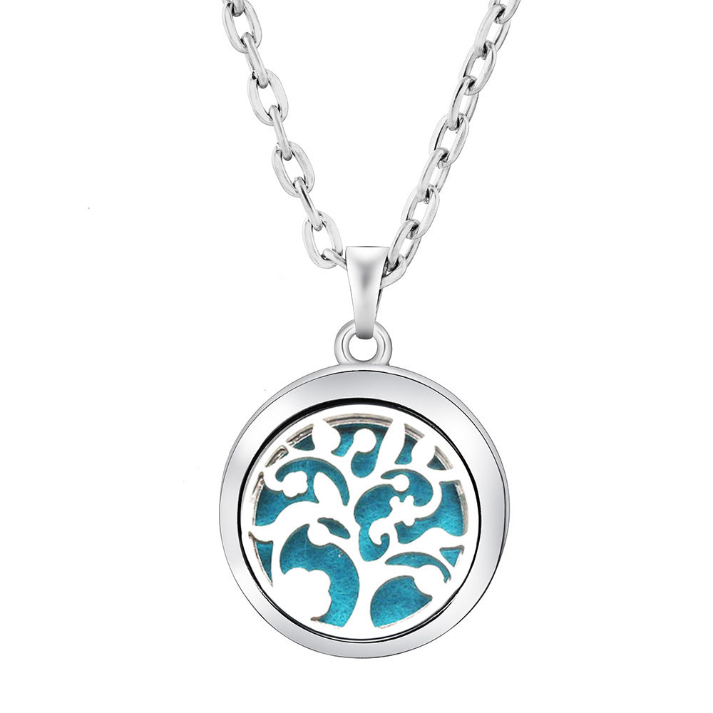 Collier Diffuseur Rond — Arbre de Vie & 9 Motifs