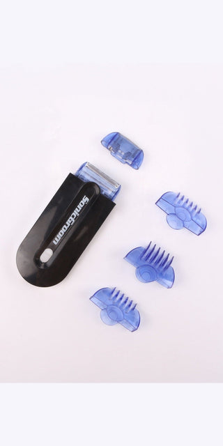 Sleek and Efficient Hair Removal Device with Attachments
Compact hair removal tool with multiple blue attachments for targeted grooming.