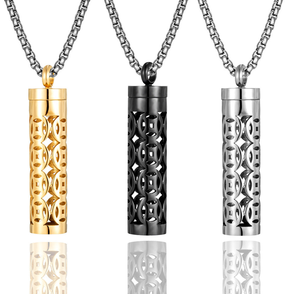Collier Diffuseur Cylindrique — Bijou d’Aromathérapie