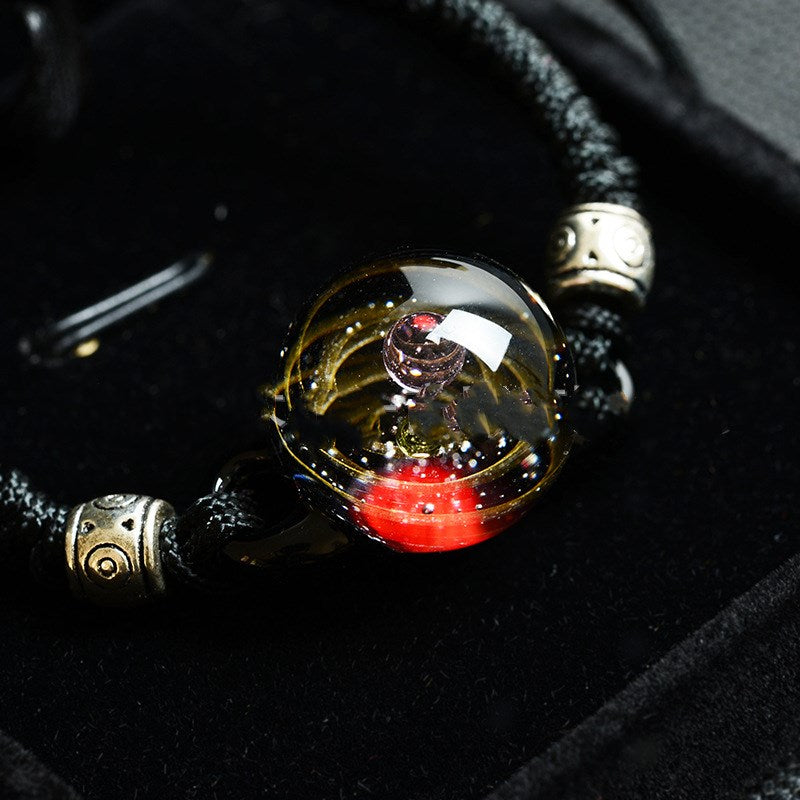 Cosmic starry sky glass ball bracelet gold wire K-AROLE®️