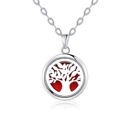 Collier Diffuseur Rond — Arbre de Vie & 9 Motifs