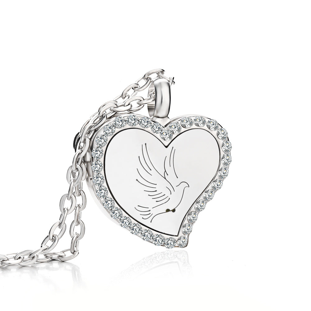 Collier Diffuseur d’Huiles Essentielles Cœur – Bien-Être Nomade | K-AROLE