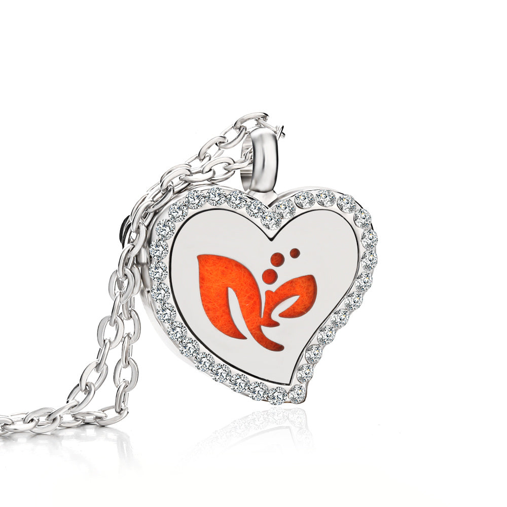 Collier Diffuseur d’Huiles Essentielles Cœur – Bien-Être Nomade | K-AROLE