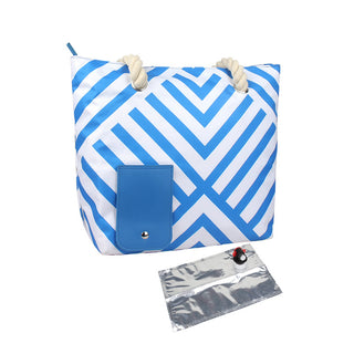K-AROLE™️ Gestreifte Strandtasche – stilvolle und geräumige Tasche
