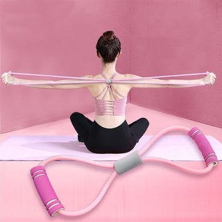 Équipement de forme physique de bras d'exercice de ceinture extensible de corde élastique en forme de huit