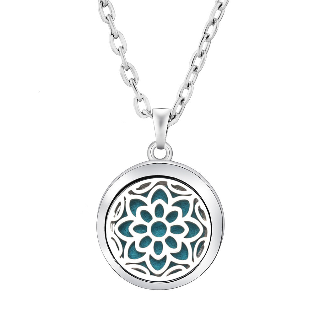 Collier Diffuseur Rond — Arbre de Vie & 9 Motifs