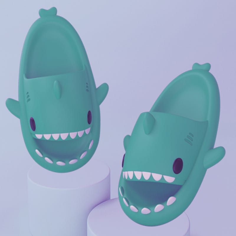 Cartoon Shark Slippers Image 5