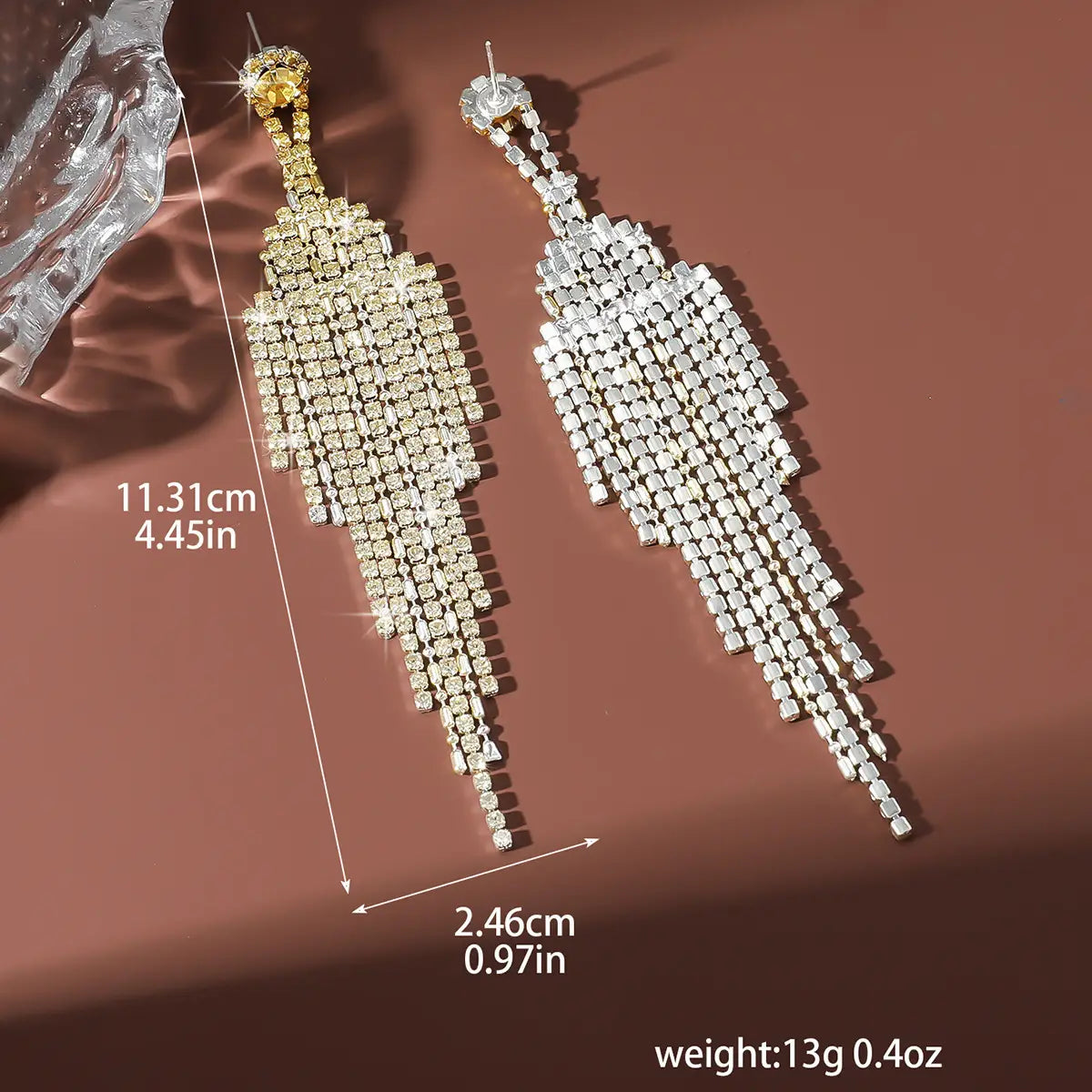 Full Rhinestone Tassel High-grade Affordable Luxury Style