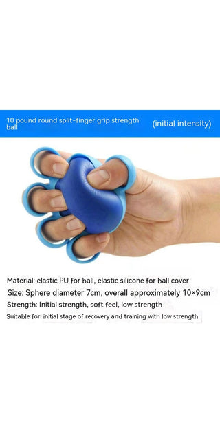 Four-finger thorn ball grip therapy massager for hand and finger strength training