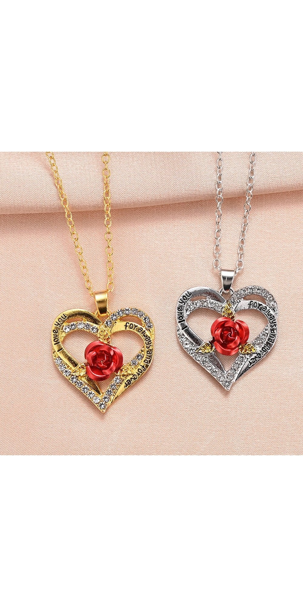 Women's Fashion Love Rose Necklace