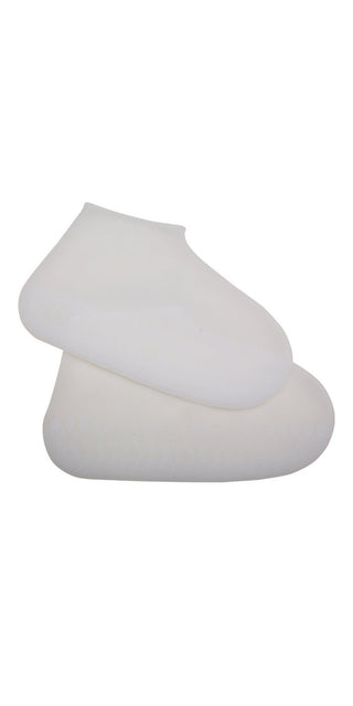 Silicone waterproof rain boot covers with thickened non-slip and wear-resistant soles