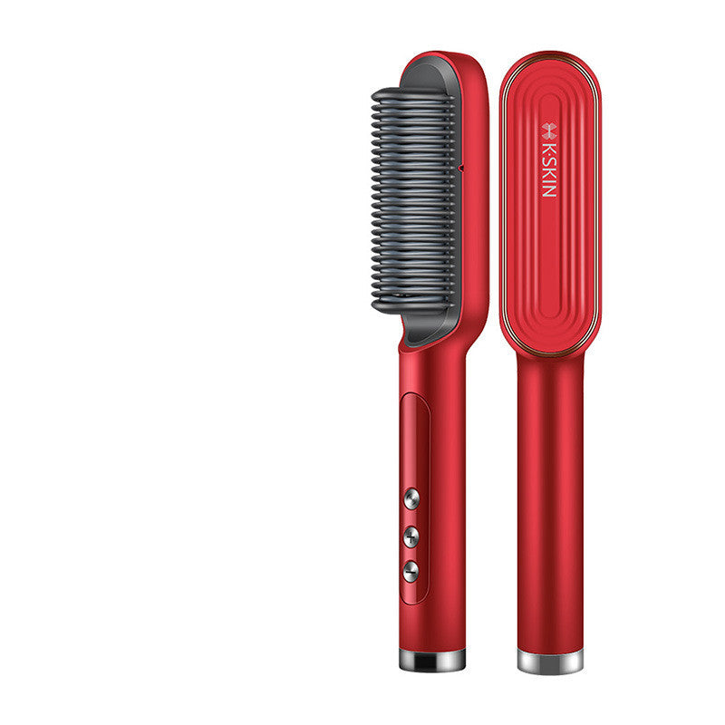 Negative Ion Hair Straightening Comb And Curling Iron