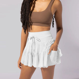 K-AROLE™️ Chic Ruffled Mini Skirt with Tie-Front Detail
