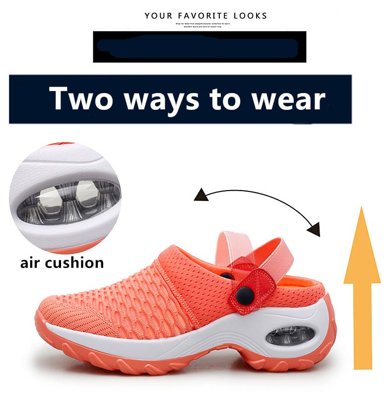 Hollow Out Shoes Mesh Casual Air Cushion Increased Sandals