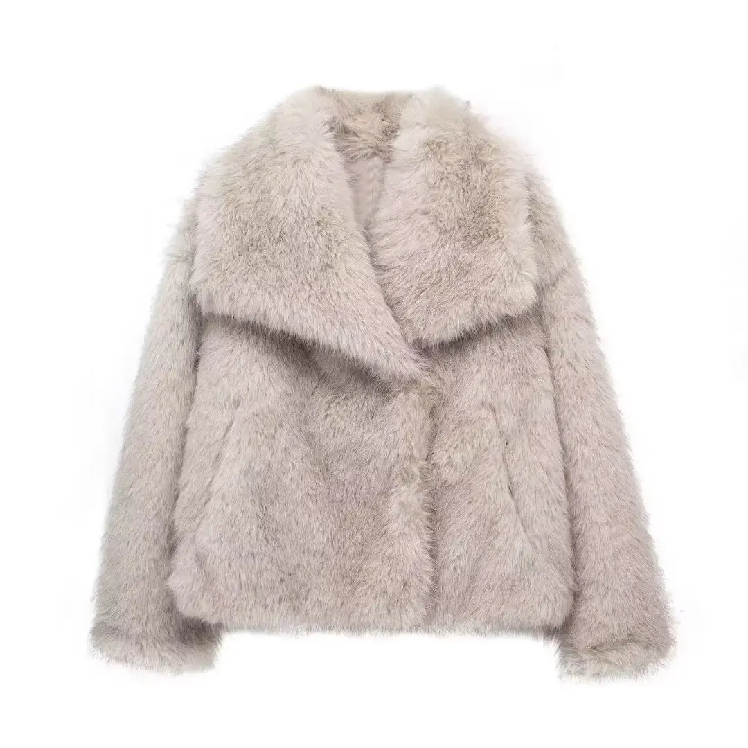 Winter Plush Coat - Front View