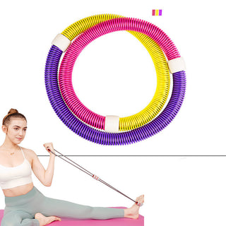 Colorful fitness hoop for at-home workout and weight loss