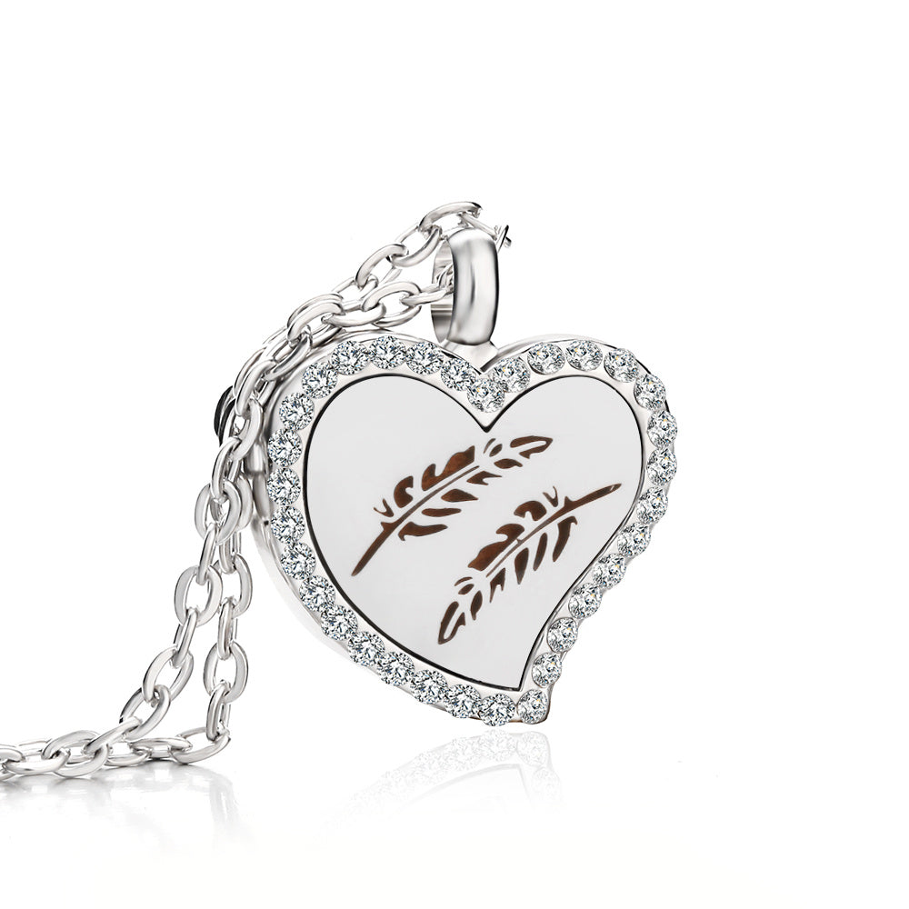 Collier Diffuseur Cœur — 18 Motifs au Choix