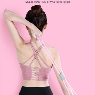 Equipo de ejercicios para brazos con cinturón elástico de cuerda elástica en forma de ocho