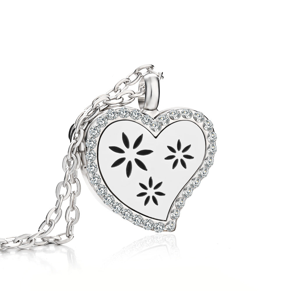 Collier Diffuseur Cœur — 18 Motifs au Choix