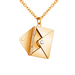 K-AROLE™️ 优雅折纸吊坠项链，适合女士 - 极简主义几何珠宝礼物