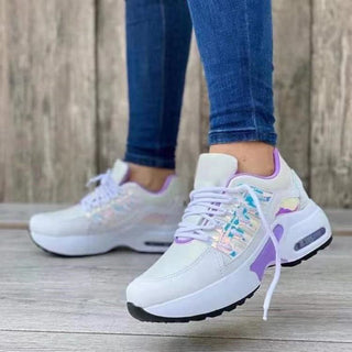 Lightweight, Pastel-Colored Casual Sneakers - Stylish Women's Athletic Athleisure Shoes