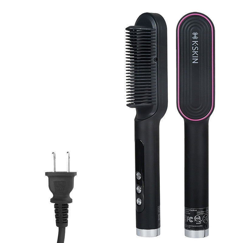 Negative Ion Hair Straightening Comb And Curling Iron